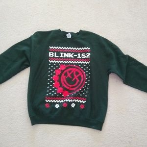 Blink 182 ugly Christmas sweatshirt
